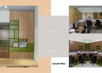 طراحی داخلی دفتر نساجی زرنخ