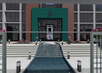 طراحی داخلی ساختمان اداری مهر (IOEC) – محوطه